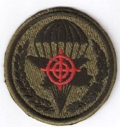 Naszywka baterii pplot z 6 BPD na mundur polowy.