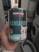 Karma mokra dla kota John Dog kangur 34x400g