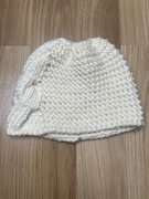 Czapka zimowa kremowa