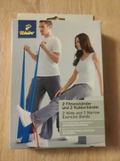 2 taśmy do fitnessu i 2 pętle gumowe