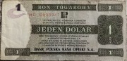 Bon towarowy - jeden dolar 1979