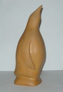 figurka PINGWIN DREWNO sygnatura 
