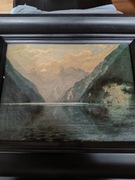 Obraz olejny antyk Bruno (1897?) oryginał 