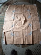 Rękodzieło artystyczne obrus lniany ręcznie haftowany