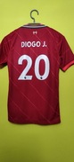 Koszulka t-shirt Diogo Jota czerwony Liverpoolu 2021-2022, nr. 20 orygina
