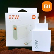 Zestaw ładowarka Xiaomi 67W HyperCharge Combo + kabel USB-A - USB-C 6A 1m