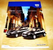 Prospekt Dacia Logan MCV & Sandero "Black Line" 2010 j.polski !