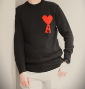 Ami Paris Alexandre Mattussi oryginalny Czarny sweter XL