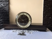 Zegar kwadransowy KARL LAUFFER ok.1970 art deco Westminster W6 zadbany loft