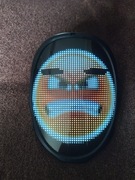 Maska LED animacje, zdjęcia imprezę halloween app BT equalizer audio