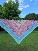 Chusta ażurowa Szczęściara robiona ręcznie 215/98