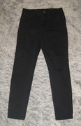 Spodnie dżinsy czarne dziury przetarcia PULL&BEAR  XL/XXL 42/44