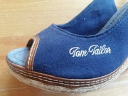 Modne letnie buty 40 na koturnie Tom Tailor