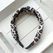 Elegancka retro seksowna opaska z nadrukiem lamparta print na codzien 