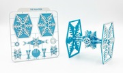 Zawieszka na choinkę Inspirowana Tie Fighter - do składania | Druk 3D