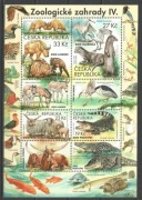 Czechy arkusik bloczek 2019 ZOO (IV) fauna ptaki**czyste