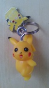 Pokemon Pikachu, podwójny brelok do kluczy, stary, żółty