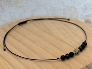 bransoletka z kamieni naturalnych - Jaspisem i Turmalinem