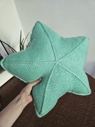 Ręcznie robiona poduszka ozdobna gwiazda