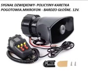 SYGNAŁ DZWIĘKOWY POLICYJNY LUB KARETKI POGOTOWIA 12V. 7 DZWIĘKÓW.