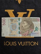 Banknoty 500zl seria AA