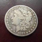 Dolar Morgana 1882 rok  srebro ładny 