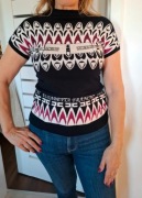 Elisabetta Franchi bluzka z cekinami roz. M