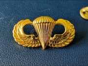 US Parachutist Badge Gold !! Century Jumper - 100 skoków !!