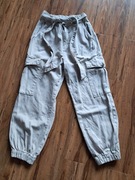 beżowe spodnie reserved rozmiar S stan bdb 65% bawełny