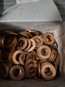 Nakrętki  + Podkładki M12 Mosiężne 100szt + 100szt Nowe