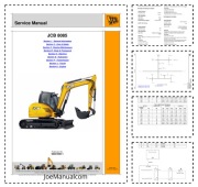 JCB 8085 Excavator Service Manual Instrukcja serwisowa schematy 9803/9990