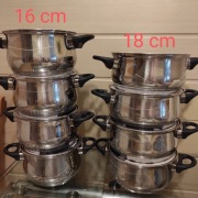 GARNEK śr 16 lub 18 cm 1.5L z Przykrywką INDUKCJA Smukee  CENA 1 SZT