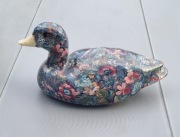 Ceramiczna zdobiona decoupage kaczka 