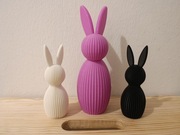 Zajączki - ozdoba wielkanocna - minimalistyczne - zestaw 3 sztuk
