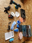 Polerka mimośrodowa samochodowa akumulatorowa Duży zestaw 2 x Akumulator