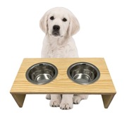 Podwyższona miska dla psa podwójna (L) duży pies