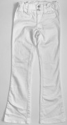 H&M białe spodnie jeansy BOOTCUT LOW rozm. 146 NOWE-