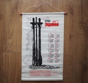 Stary kalendarz Solidarność 1981r, aktualny w tym roku 