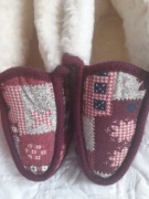 Bambosze , ciepłe kapcie damskie wysokie z wełnianego filcu roz 37