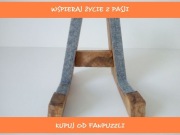 Stojak na ukulele drewno na zamówienie SZEPT