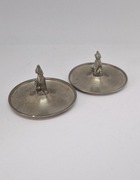 Zestaw 2 metalowych popielniczek, wilki, stan bardzo dobry