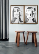 Dyptyk Portret Obrazek Wystrój wnętrz 50x70 Modern art