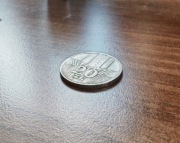 Moneta 20 zł Wieżowiec i kłosy 1974 PRL bez znaku mennicy (super stan)