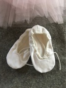 Baletki niemowlęce dziecięce Grishko No 26 białe balet rytmika