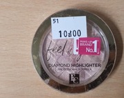 rozświetlacz eveline różowy rose gold 03 feel the glow 