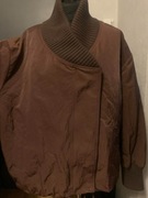 ZARA kurtka biker ramoneska bomberka satyna modal wiskoza oversize