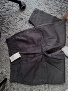 Dżinsowe szare spodnie z ozdobnym pasem mom bawełna Mango