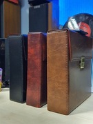 Pudełko box na plyty winylowe solidne vintage 