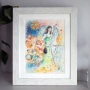 Anioł z motylami Akwarela Prezent