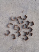 Kształty metalowe kształtowniki litera U 1 sztuka klamry